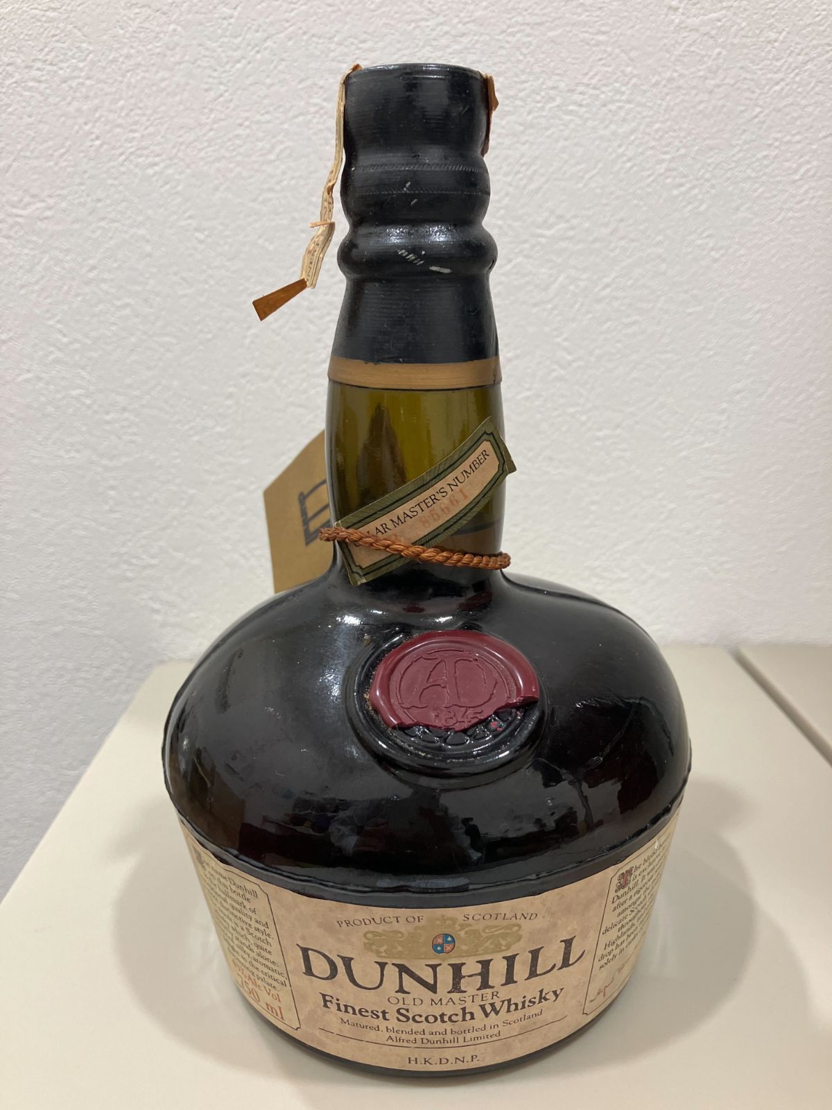 Q2973】お酒/DUNHILL/ダンヒル/ウイスキー/オールドマスター/750ml/43