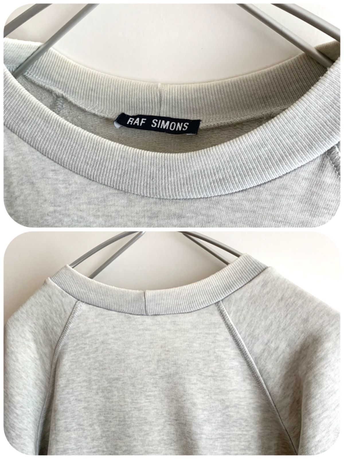 ラフシモンズ １９９７ＡＷ　ショートスリーブカレッジスウェット　スクールパンク期 ラフシモンズ 1997AW ショートスリーブカレッジスウェット
