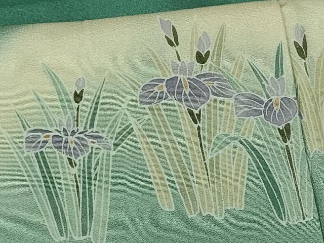 平和屋着物○訪問着 友禅 作家物 十二単 草花文 暈し染め 仮