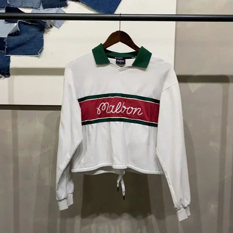 95 Malbon マルボン レディース ゴルフ カジュアル クロップド 長袖 PK Tシャツ