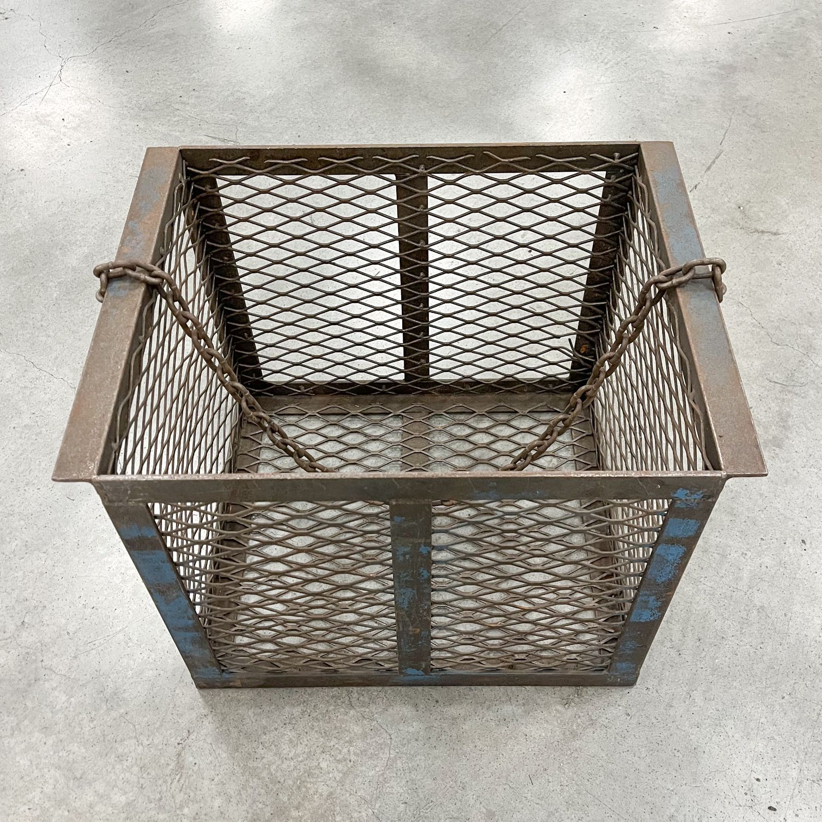 ビンテージ アイアン メッシュ バスケット Vintage Industrial Mesh