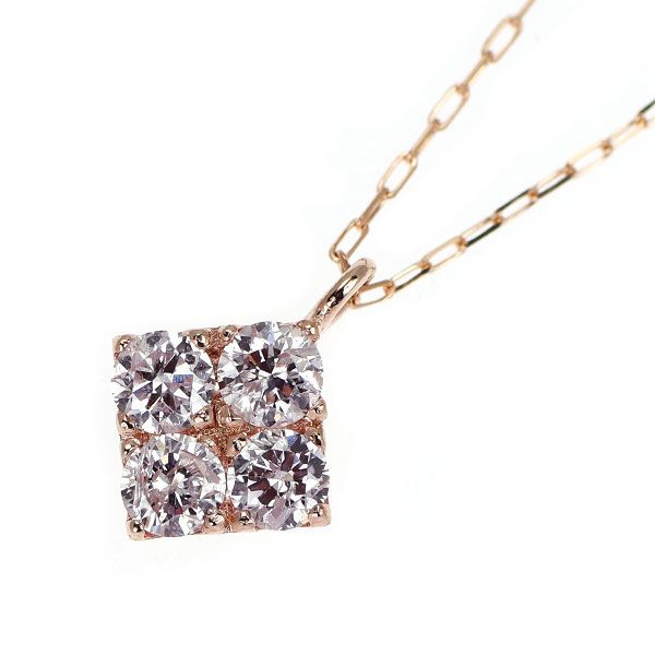 K18PG 天然ピンクダイヤモンド ペンダントネックレス 0.20ct - メルカリ 