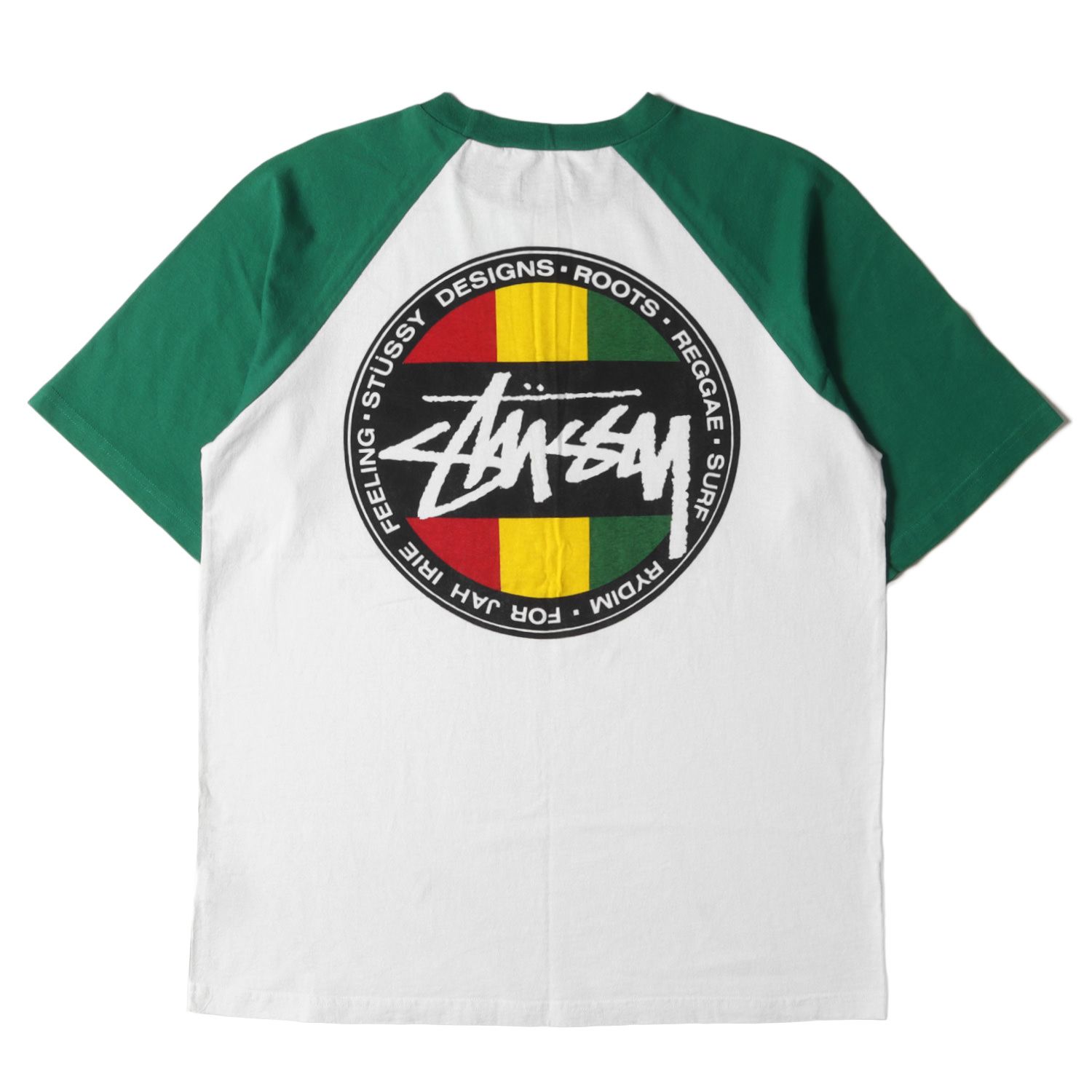 STUSSY ステューシー Tシャツ サイズ:L 00s ラスタ サークルロゴ 