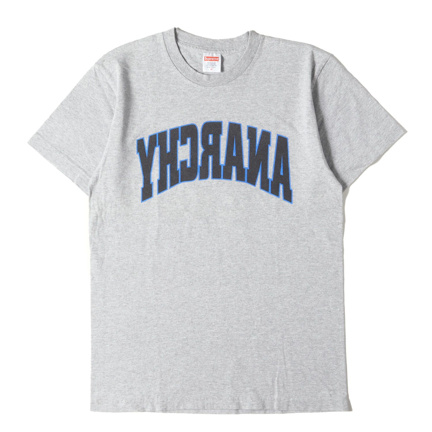 Supreme シュプリーム Tシャツ サイズ:M / ANARCHY ロゴ クルーネック Tシャツ (Anarchy Tee) / ヘザーグレー / トップス カットソー 半袖【メンズ】【中古】【K4498】 Supreme シュプリーム Tシャツ サイズ:M / ANARCHY ロゴ クルーネック