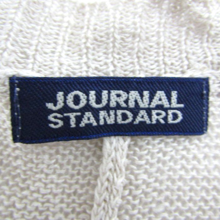 JOURNAL STANDARD - ジャーナルスタンダード ニット 長袖 Vネック リネン トップス レディース ﾌﾘｰサイズ ベージュ系 JOURNAL STANDARD ジャーナルスタンダード ニット 長袖 Vネック リネン トップス