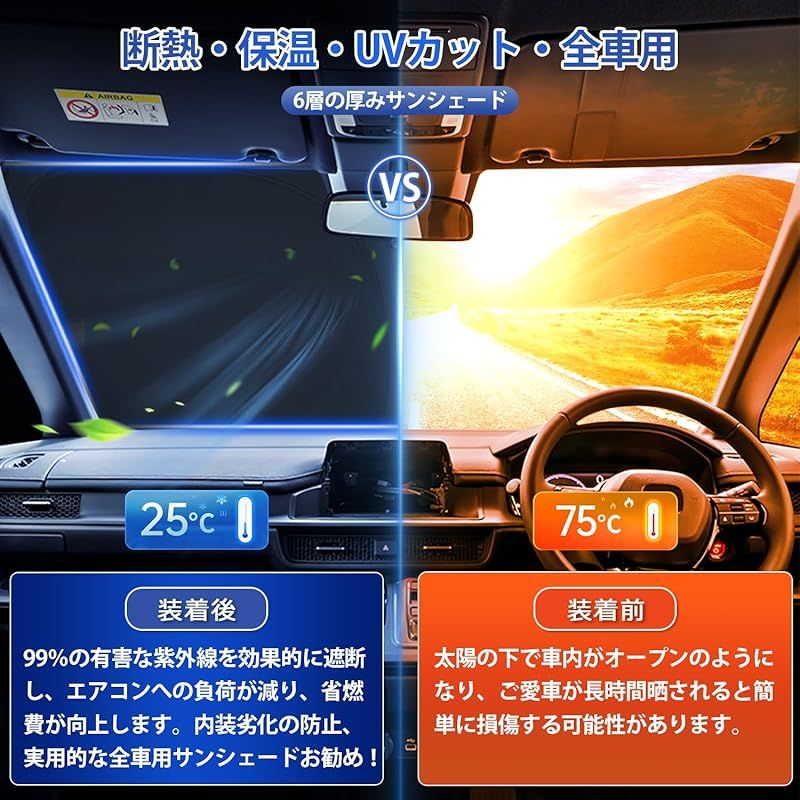 CARVANTA 日産 NV350キャラバン E26型 サンシェード 車中泊 遮光シェード 全窓対応 フロントサンシェード サイドサンシェード  プライバシー フルセット マルチサンシェード NISSAN NV350 CARAVAN E26 2012年6月～ 0 - メルカリ