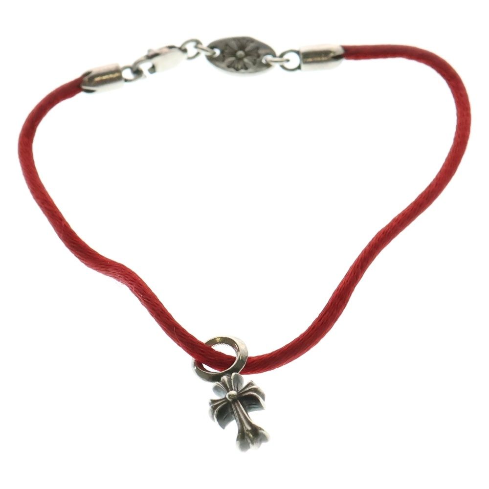 CHROME HEARTS クロムハーツ KZ BRACELET CH CRS スタッククロス ブレスレット レッド|シルバー