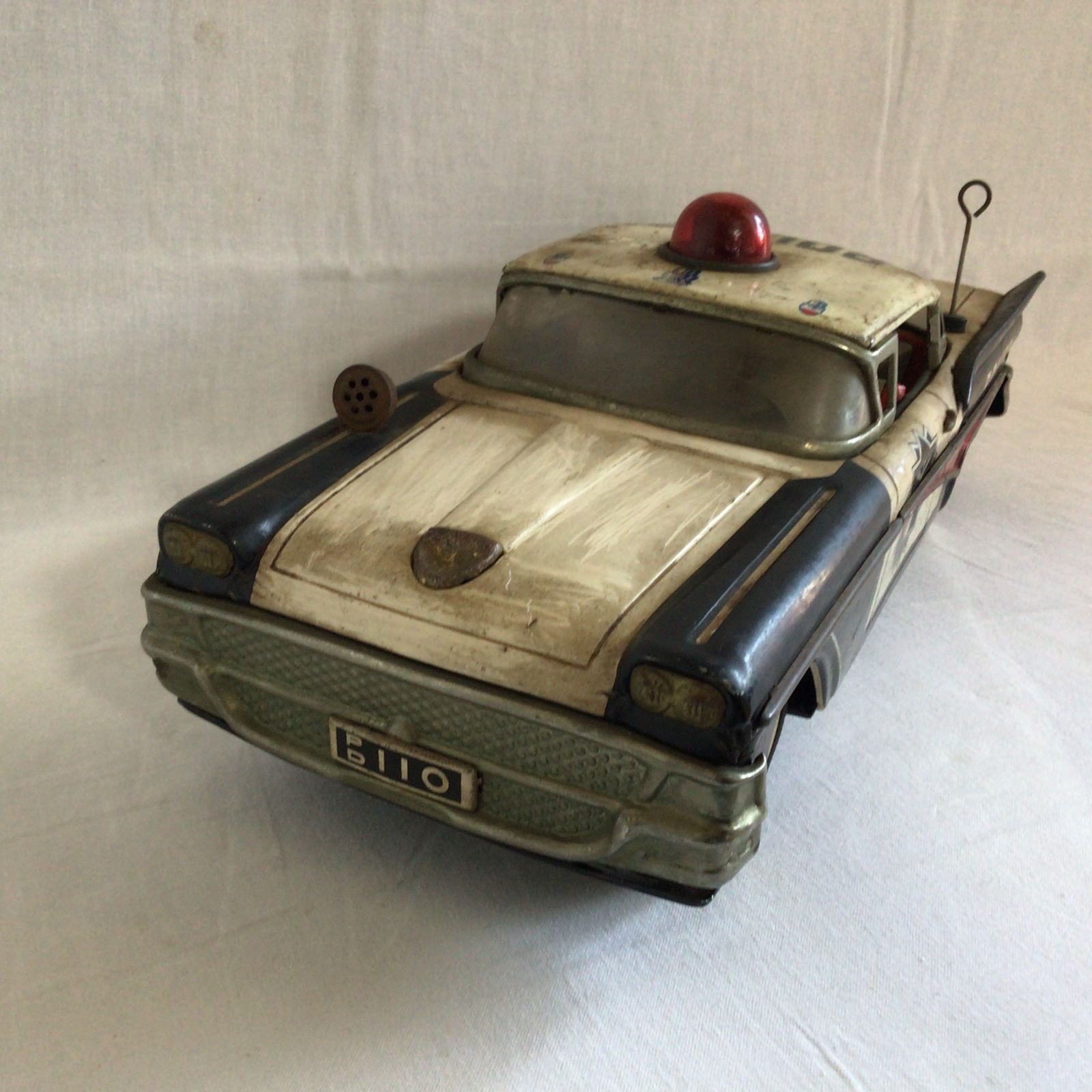 レトロ ヴィンテージ ブリキ製 パトカー おもちゃ 昭和レトロ