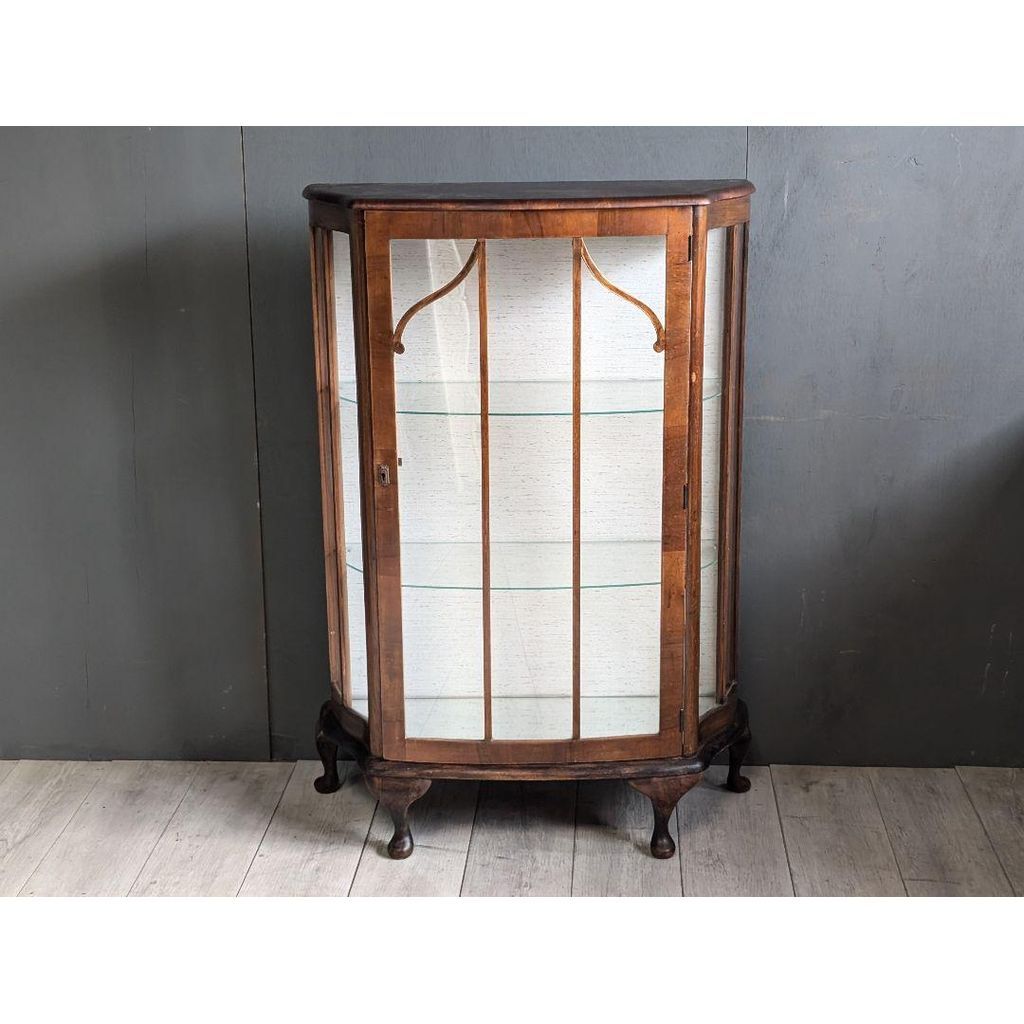 超希少　イギリス　アンティーク　ガラスキャビネット　ショーケース　猫脚　IZZ 超希少 イギリス アンティーク ガラスキャビネット ショーケース 猫脚 IZZ