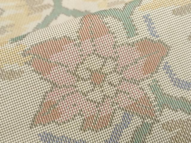 平和屋着物□本場大島紬 7マルキ 亀甲花文 正絹 逸品 CAAX5146th