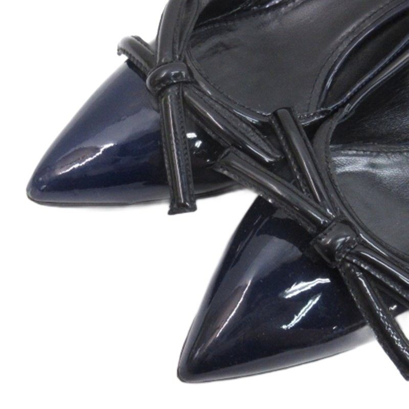 お値下げ中✨PRADA ネイビー リボン パンプス 36サイズ お値下げ中✨PRADA ネイビー リボン パンプス 36サイズ
