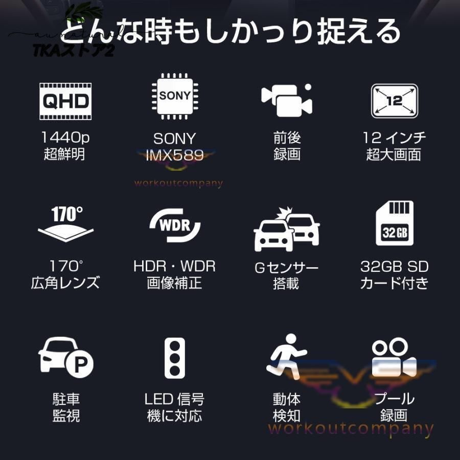 車載カメラ 1440PフルHD