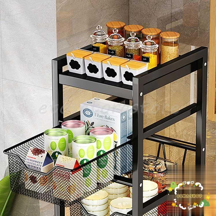 収納ワゴン 隙間収納 スリム ラック キャスター付き スチール製 スリム