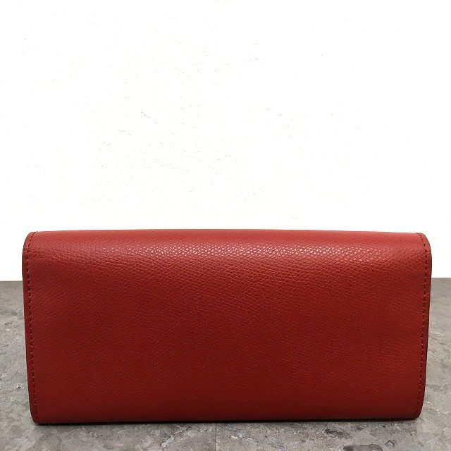 137 送料込み！ 未使用品 FENDI 長財布 8M0251 レッド エフイズ 箱付き  