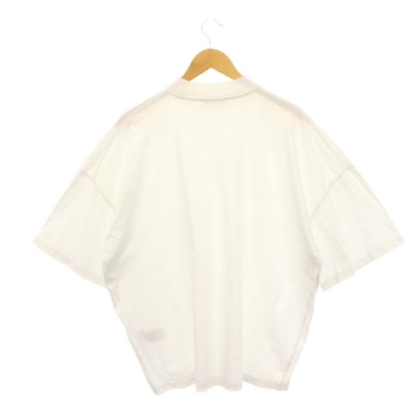 ジルサンダー JIL SANDER モックネックオーバーサイズTシャツ 半袖 五分袖 S 白 ホワイト KKJMZN0004 /MI □OS -  メルカリ