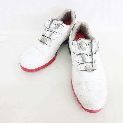 BRIDGESTONE ゴルフシューズ ホワイト/ネイビー BRIDGESTONE GOLF ブリヂストン ゴルフシューズ ゼロ・スパイク