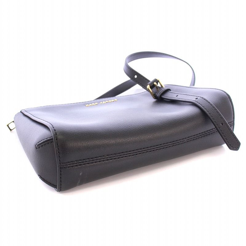 MARC JACOBS 黒 レザー ショルダーバッグ セール】THE LARGE CLOVER SHOULDER BAG/ザ ラージ クローバー