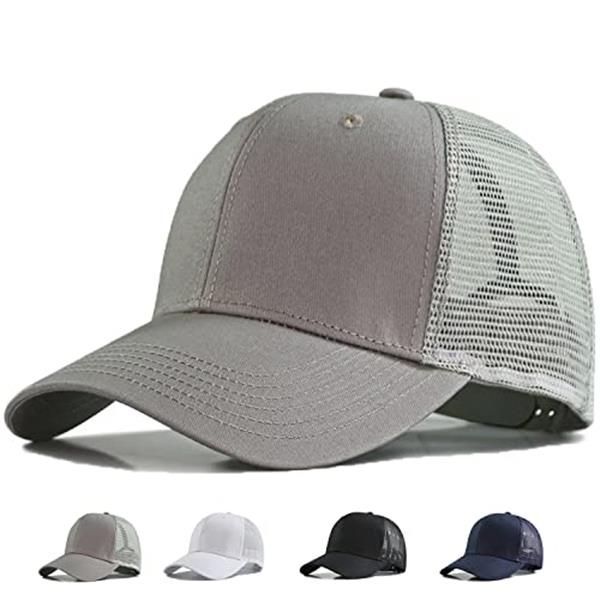 グレー メッシュキャップ メンズ 帽子 CAP サイズ調節可 人気 男女兼用 通販