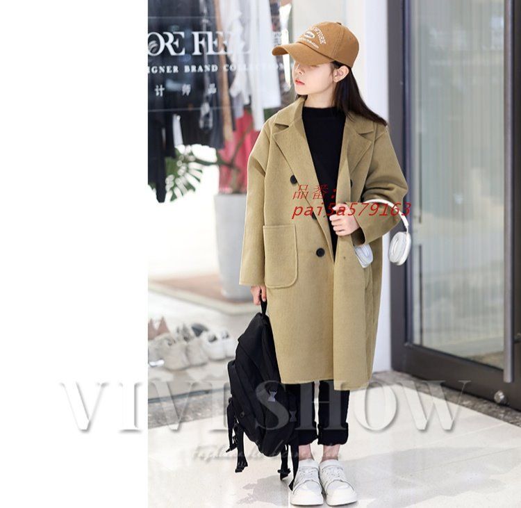 秋物ウールコート ミディアムコート