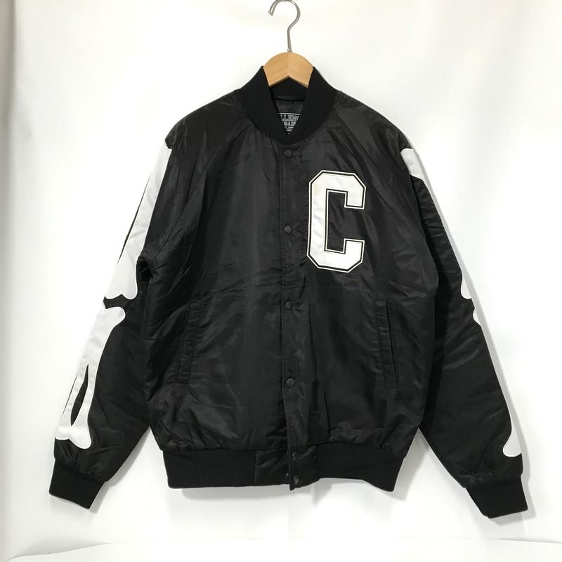 CHALLENGER スタジャン NYLON BONE JACKET ナイロンジャケット 骨柄 ジャンパー Mサイズ ブラック チャレンジャー  アウター A11969◇ - メルカリ