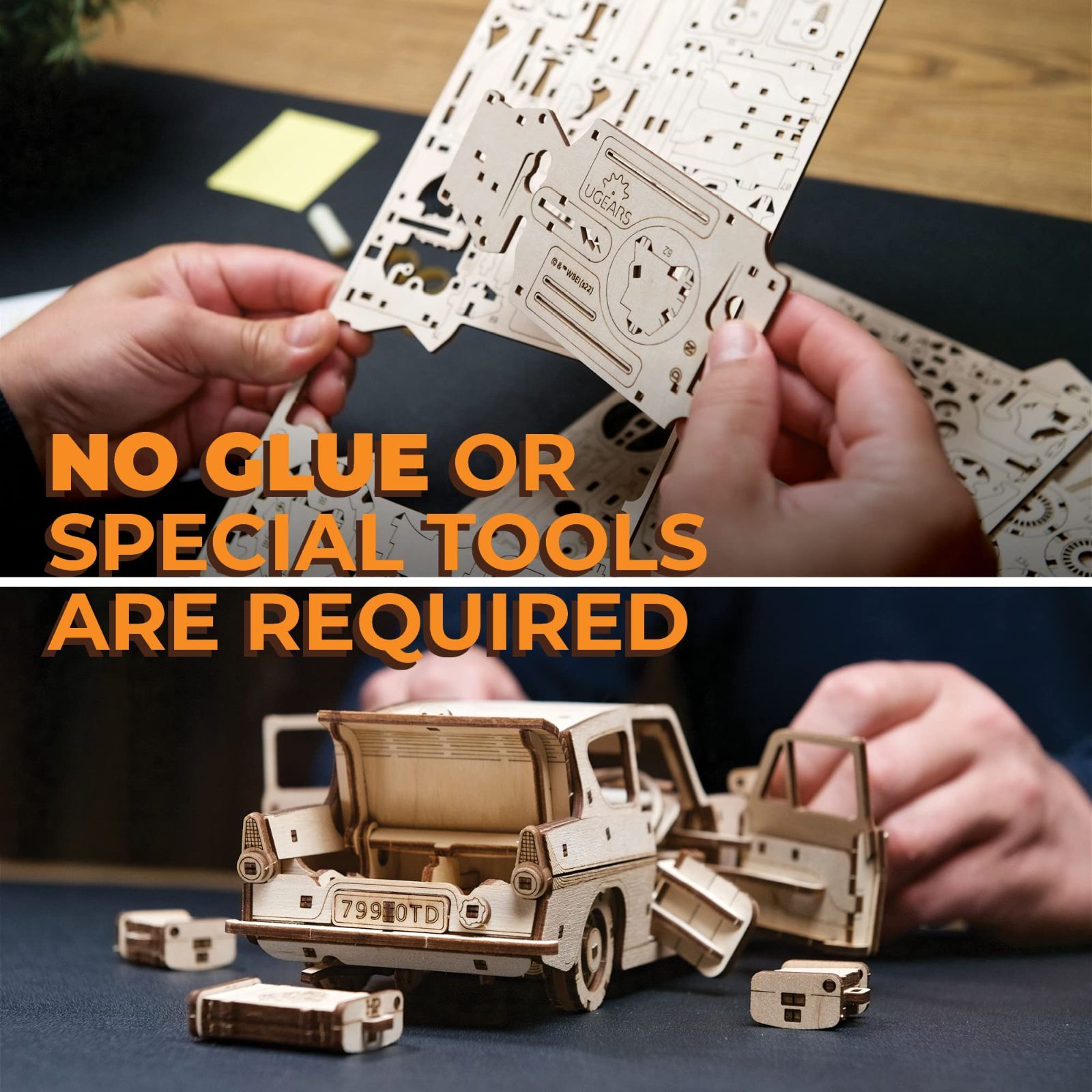 Ugears ハリーポッター 空飛ぶフォード アングリア 70173 木製パズル 工作 模型 接着剤工具不要 大人 WWW_STEELWINDOWSANDDOORS_COM