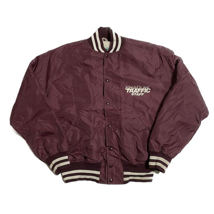 ベストセラー 80's Maple Varsity Jacket Shadow Traffic Staff Made in USA ミュージシャン