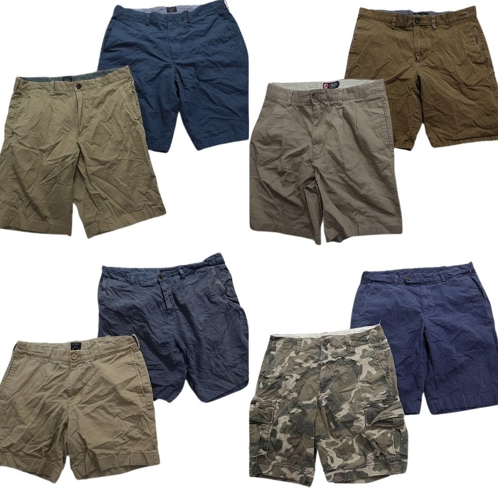 古着卸 まとめ売り ブランドMIX ショートパンツ 8枚セット (メンズ 33 /34 ) ブルックス トミー オールドネイビー チャップス MS4040