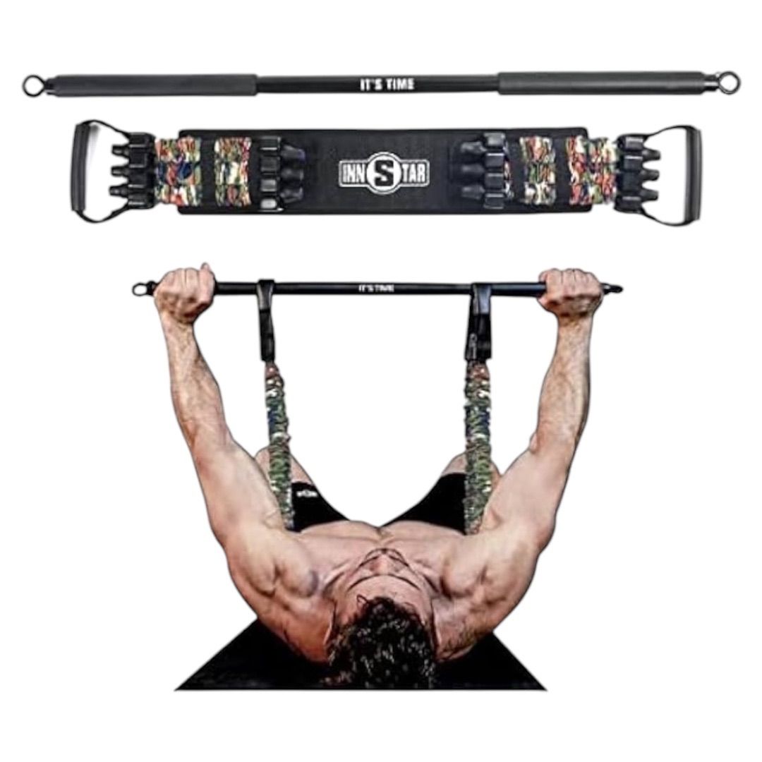 INNSTAR 筋トレ チューブ ゴムチューブ 筋トレ/調節可能なベ