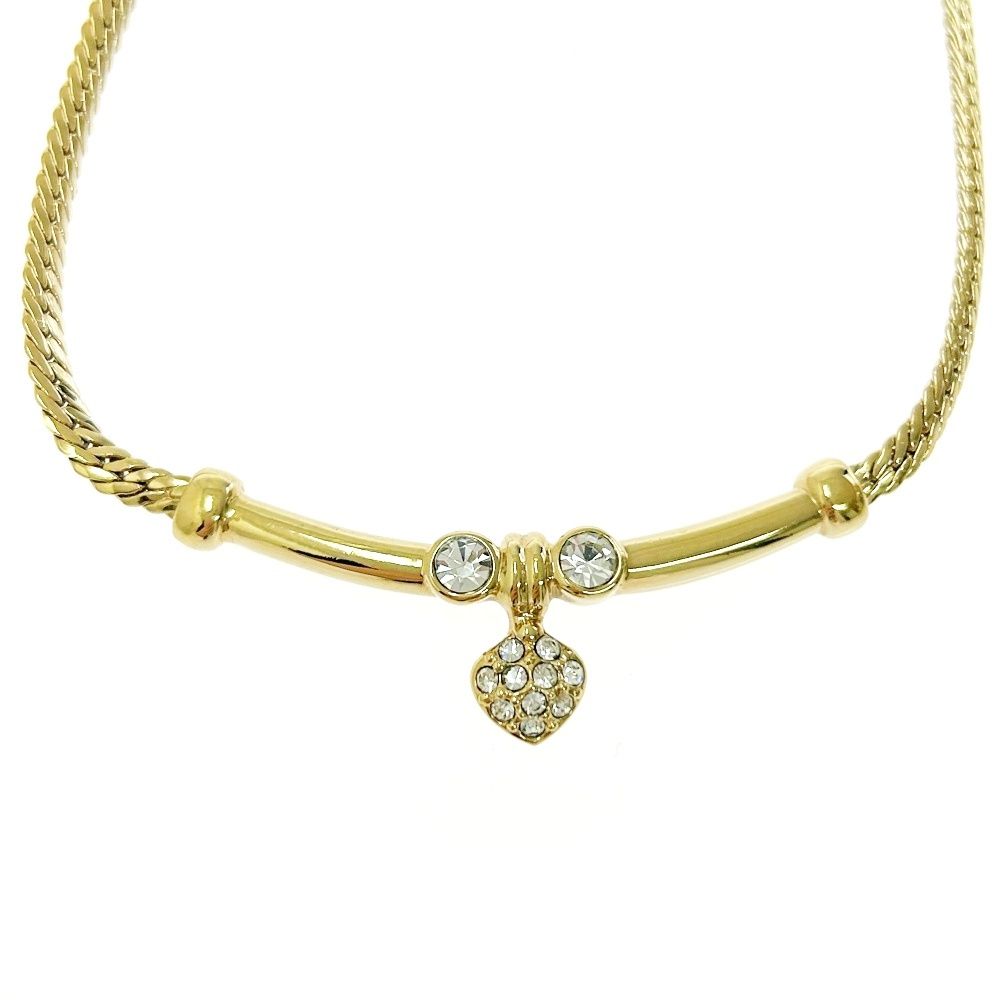 中古】Christian Dior クリスチャンディオール GP ラインストーン