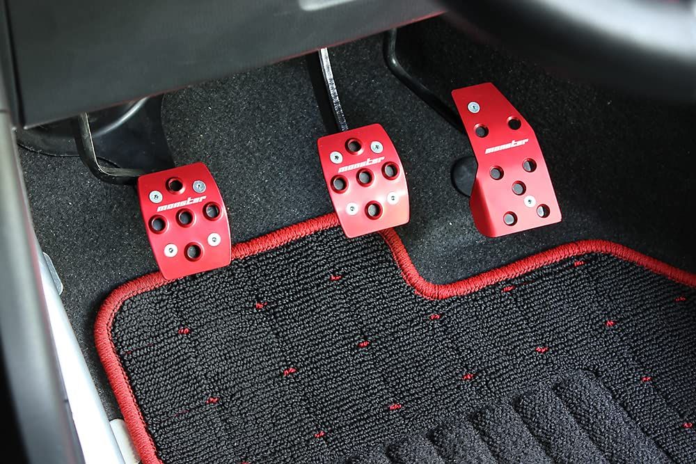 MONSTER SPORT スポーツドライビングペダルカバー クリヤアルマイト スイフトスポーツ ZC31S MT 849500-4650M