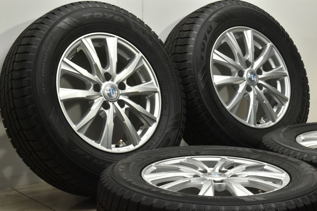 スタッドレスセット デリカ D5 純正ホイール トーヨー ウィンタートランパス TX 225/55R18 新品 エクリプスクロス アウトランダー 極上品 デリカ純正ホイル・スタッドレス4本セット TOYO winter TRANPATH MK4α