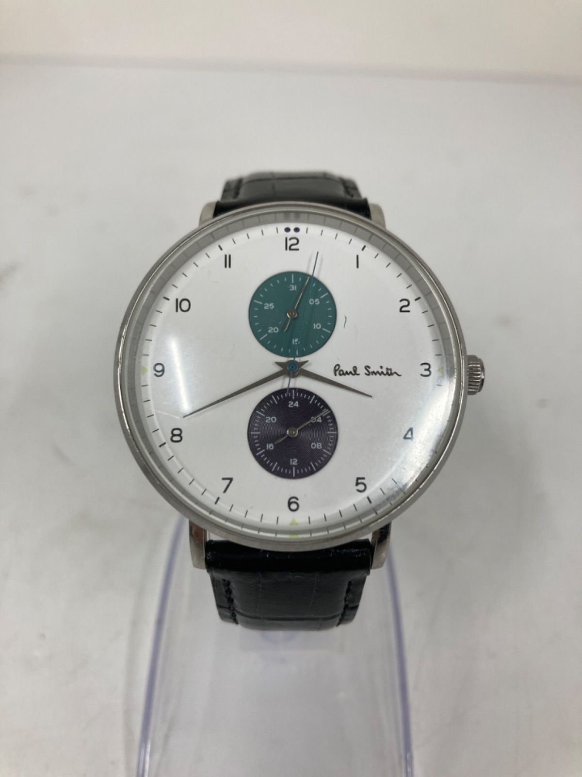 不動 Paul Smith ポールスミス 腕時計 ラウンド デイト ゴールド 時計 1