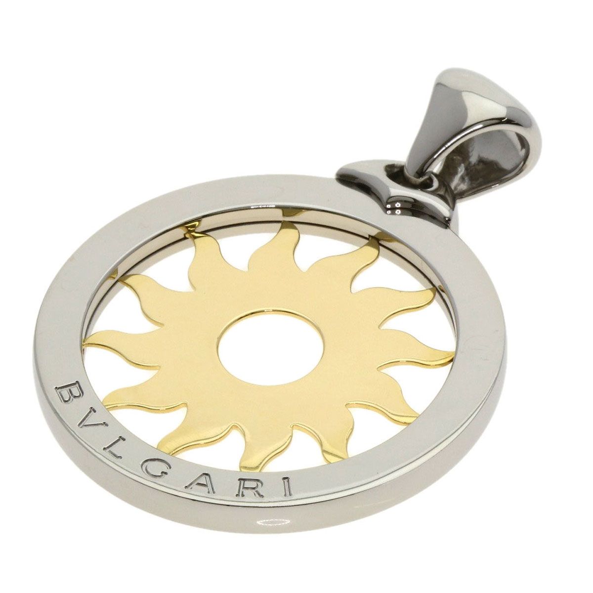 BVLGARI ブルガリ トンドサン ラージ TOP ペンダントトップ SS K18YG メンズ