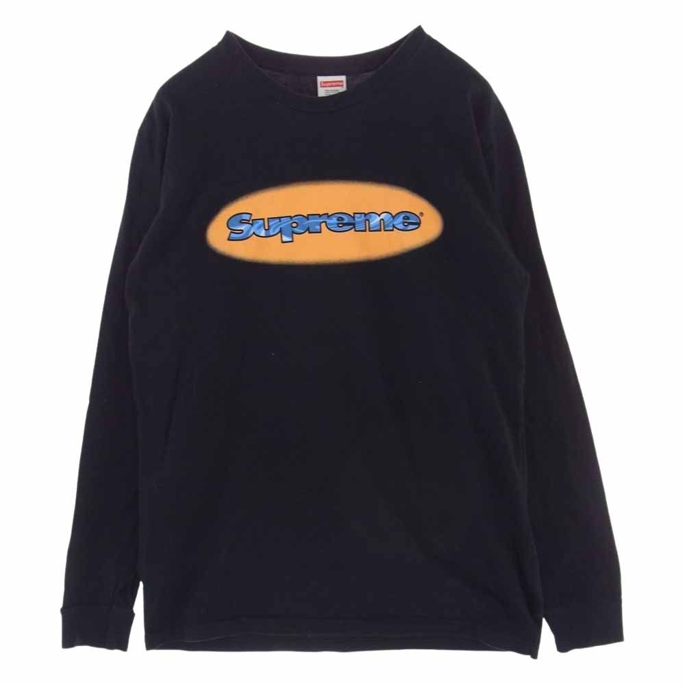 Supreme シュプリーム カットソー 18SS Ripple LS Tee ブラック系 M