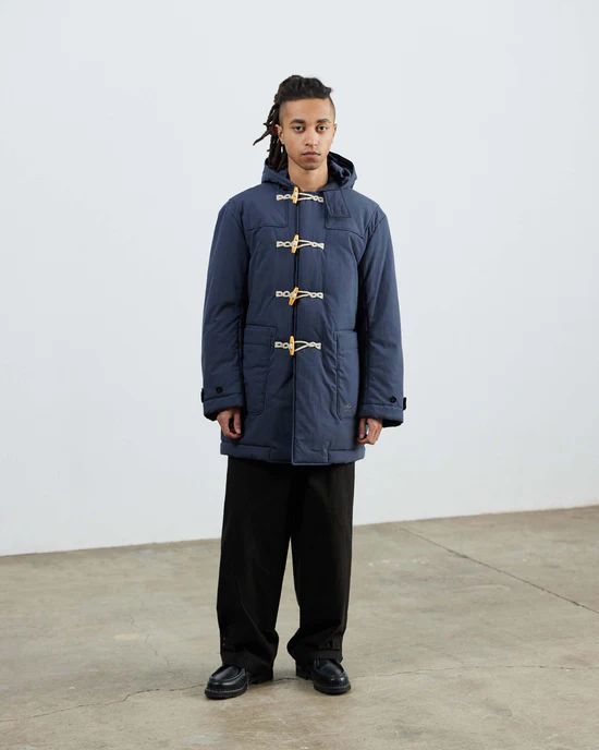 ARMY TWILL アーミーツイル COTTON NYLON DUFFEL COAT NAVY コットンナイロン ダッフルコート イギリス軍 中綿