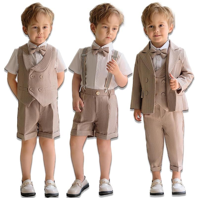 IOZO 男の子 フォーマルスーツ キッズ スーツ 子供服 男の子 半袖 長袖 春 秋 冬 夏 ベビーフォーマル セットアップ 誕生日 服 1歳 入学式 結婚式 入園式 卒業式 お宮参り プレゼント 80cm 90cm 100cm 110cm