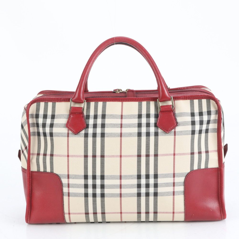 【美品】バーバリー トートバッグ レザー ノバチェック 肩掛け A4可 大容量 極美品 バーバリー ノバ チェック レザー トート バッグ ミニ