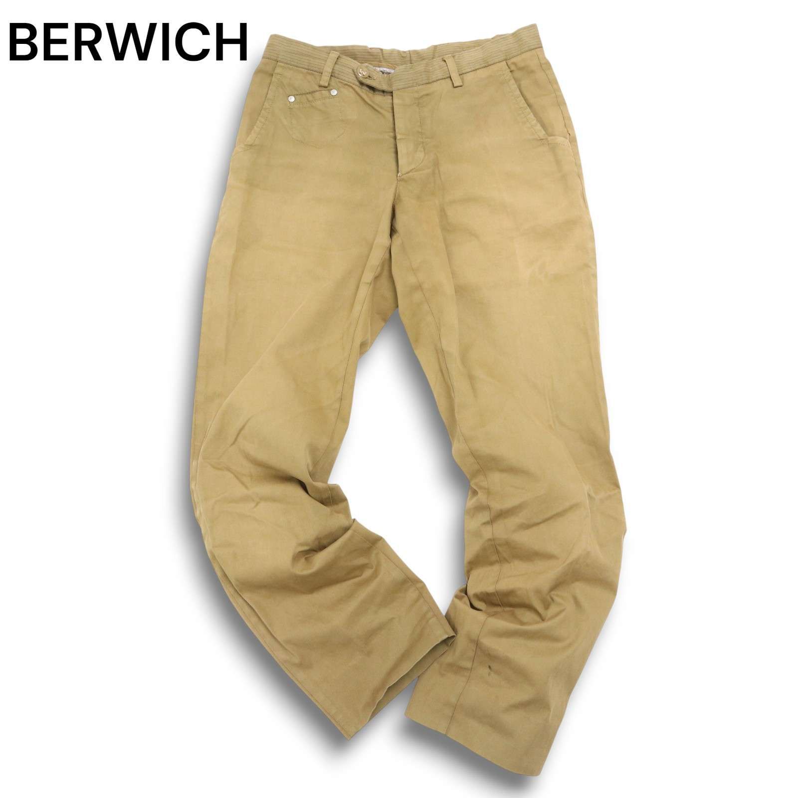 イタリア製☆ BERWICH ベルウィッチ 通年 Baden☆ USED加工☆ チノ