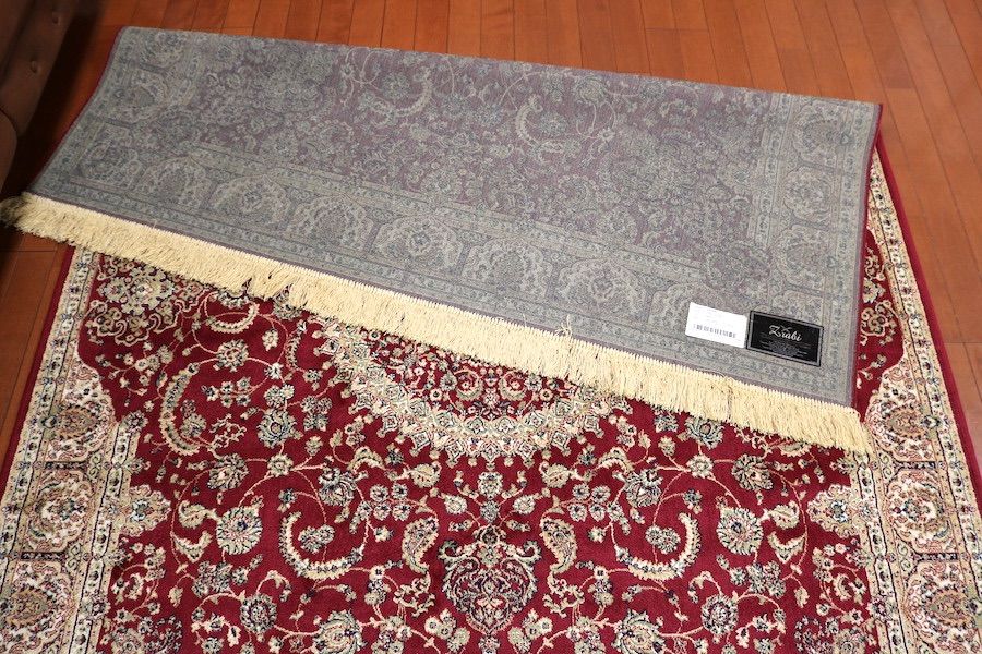ペルシャ柄絨毯 160×230 新品未使用 絨毯 カーペット 訳あり ペルシャ柄絨毯 160×230 新品未使用 ラグ カーペット ネイビー