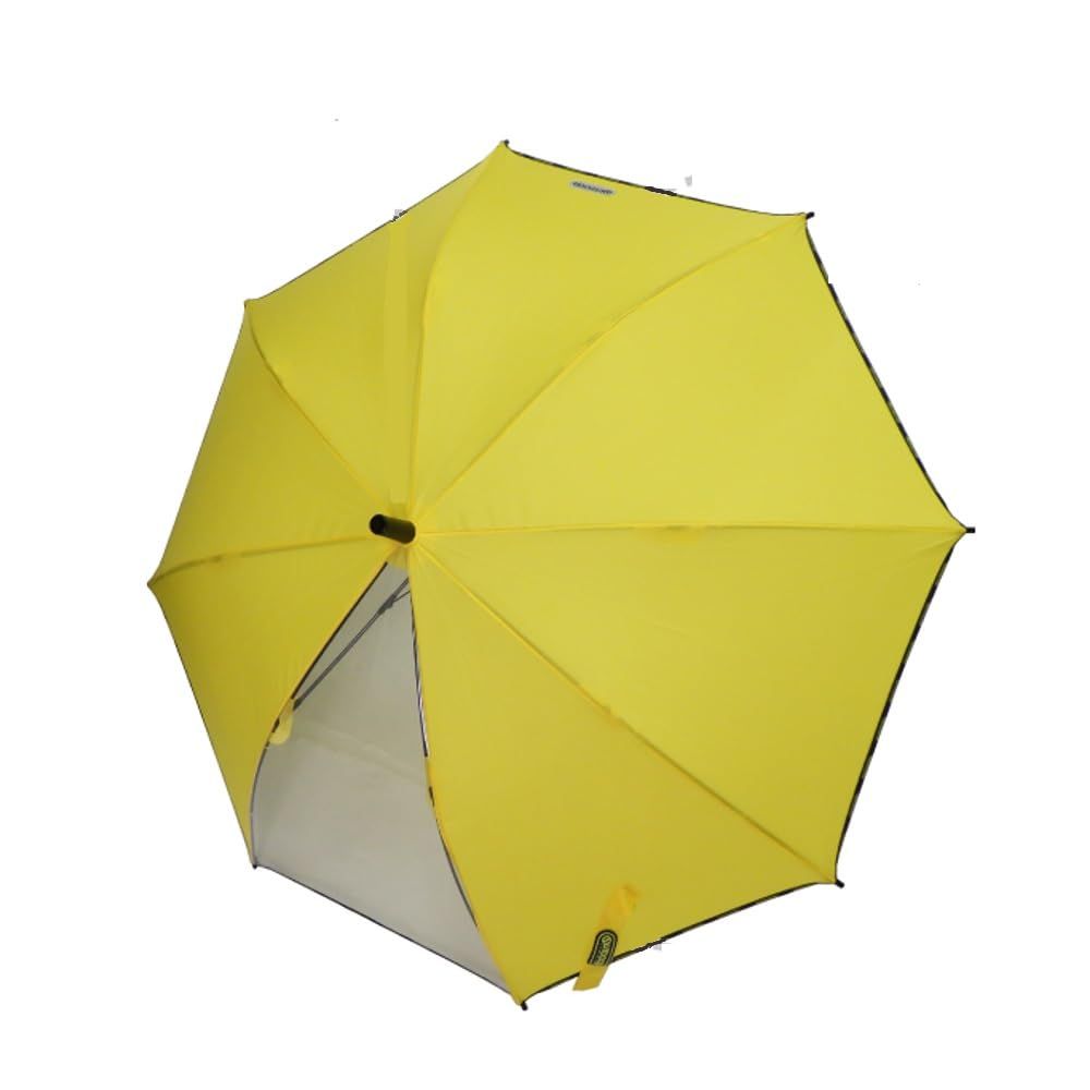 【特価商品】子供 ボーイズ ブランド ガールズ 通学 男の子 女の子 長傘 シンプル おしゃれ ワンタッチ 雨傘 ジャンプ傘 グラスファイバー 窓付き キッズ 55cm イエロー 10002502