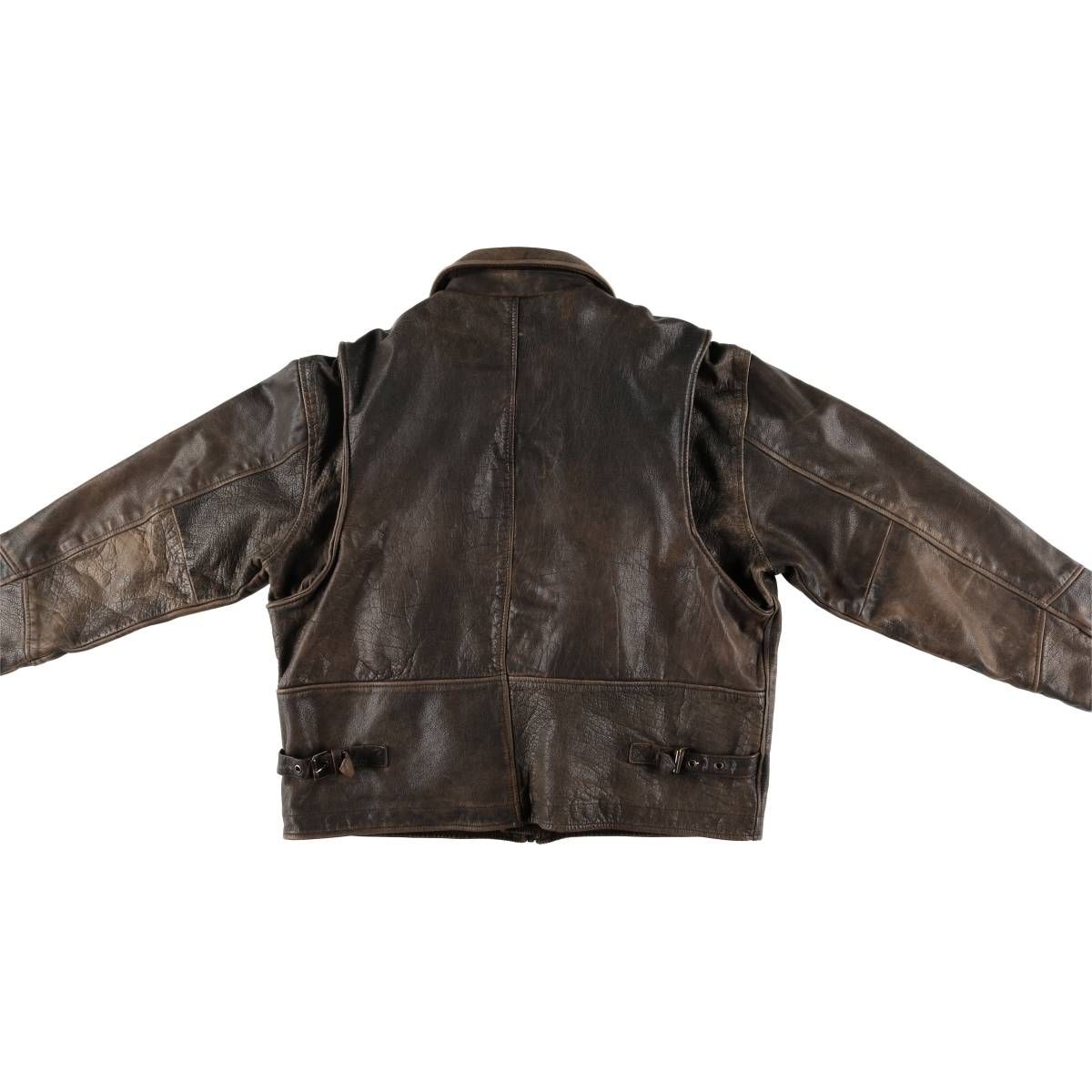 古着 ~90年代 ウィルソンズ WILSONS 中綿入り レザージャケット メンズ  
