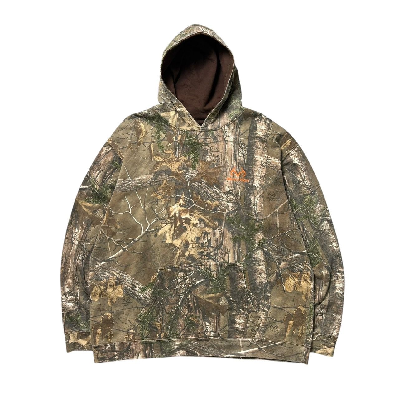 2XL USA古着 REALTREE リアルツリー パーカー プルオーバー スウェット 