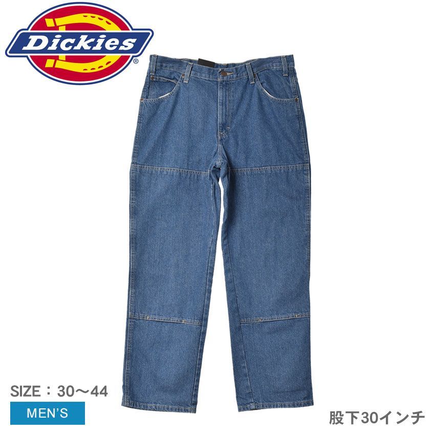 ディッキーズ デニムパンツ 15293 メンズ ダブルニー ジーンズ DICKIES カラー:Sインディゴブルー 品番：20770290