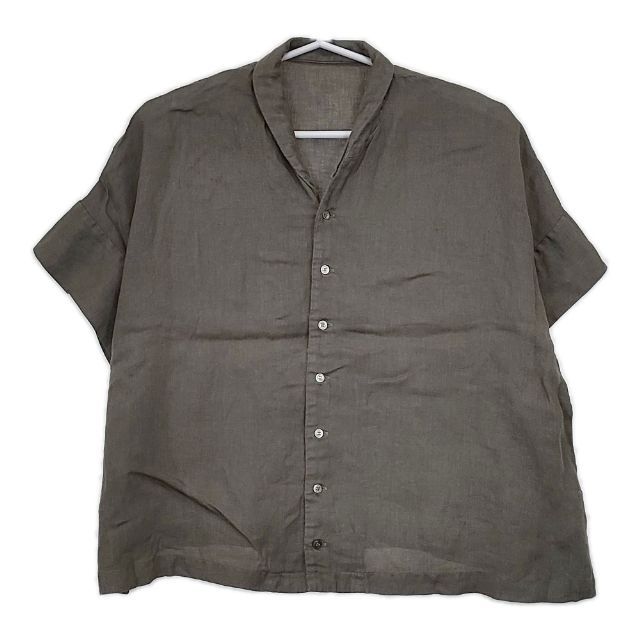 nest Robe - 【nestRobe】01212-1173 コットンリネン近江晒ドルマブラウス七分袖ブラウス nest Robe / ネストローブ 01212-1173 コットンリネン近江晒