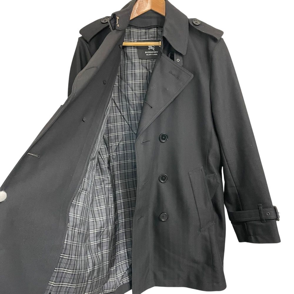 希少 バーバリーブラックレーベル ヘリンボーン トレンチコート ライナー付き M BURBERRY BLACK LABEL - バーバリー ブラックレーベル トレンチ