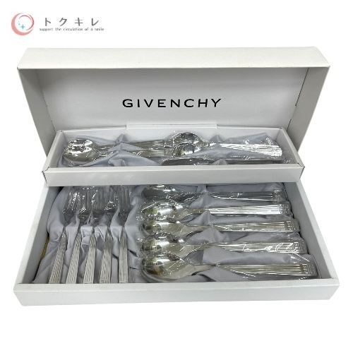GIVENCHY✨カトラリー✨新品未使用✨ トクキレ】ジバンシイ デザート16PCSセット (※小スプーン1本欠品