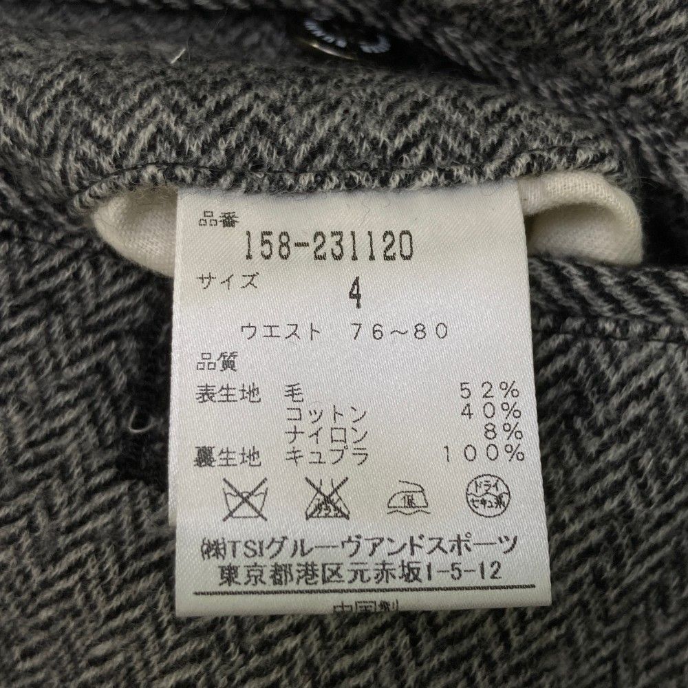 サイズ：4 MASTER BUNNY EDITION マスターバニーエディション  パンツ ヘリンボーン グレー系 [240101424400] ゴルフウェア メンズ ストスト サイズ：4 MASTER BUNNY EDITION マスターバニーエディション