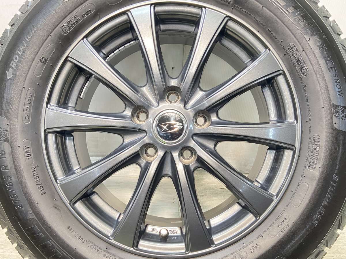 スタッドレスタイヤ アルミホイールセット 215\u204465R16 中古 4本 
