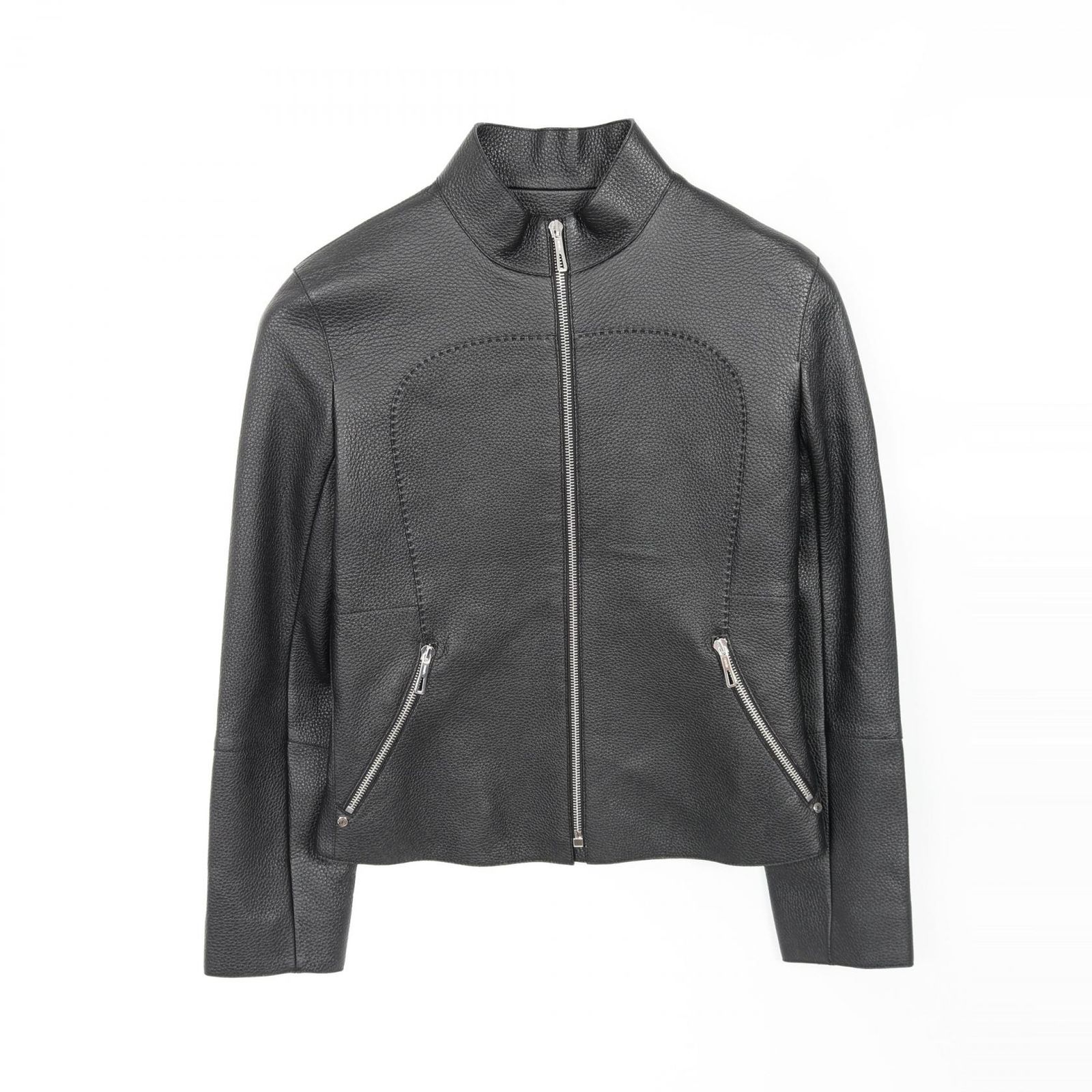 エルメス HERMES 革ジャン *16-7000 その他 ジャケット レディース