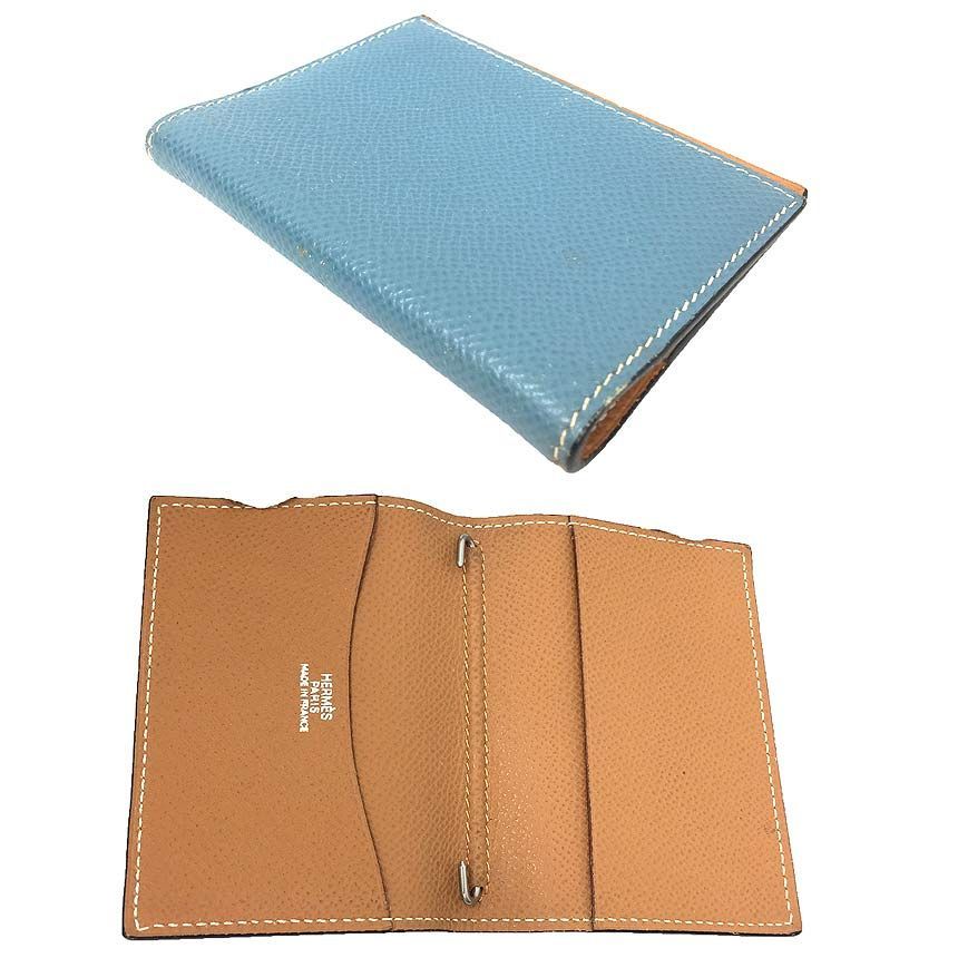 HERMES エルメス アジェンダミニ 手帳カバー アジェンダカバー ブルー 